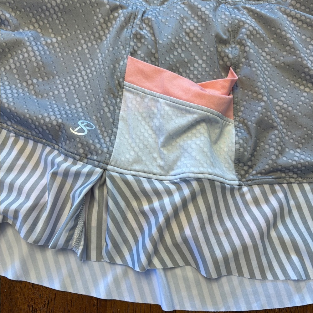 NWOT Sofibella tennis pickleball skirt. Grey/ peach medium perfect length soft. - Picture 6 of 6